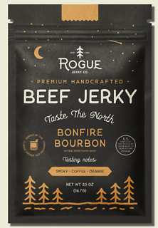 Rouge Jerky Co. Beef Jerky- Bonfire Bourbon