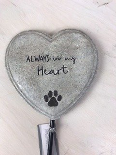 Pet Sympathy Heart on a Stick