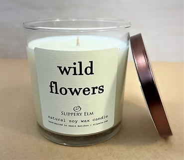 Slippery Elm Candles | Wild Flowers