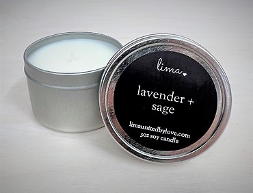 Scented Lima Candle | Lavender & Sage