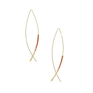 Joy Susan Coral Threader Earrings