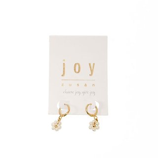 Joy Susan Daisy Hoop Earrings