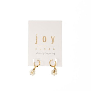 Joy Susan Daisy Hoop Earrings