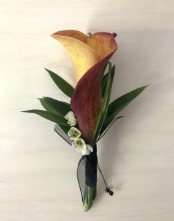 Mango Calla Boutonniere