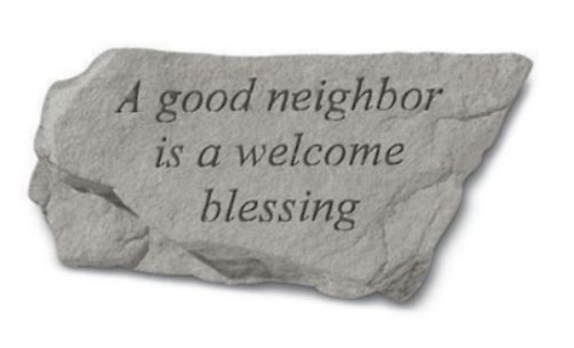 A good neighbor...