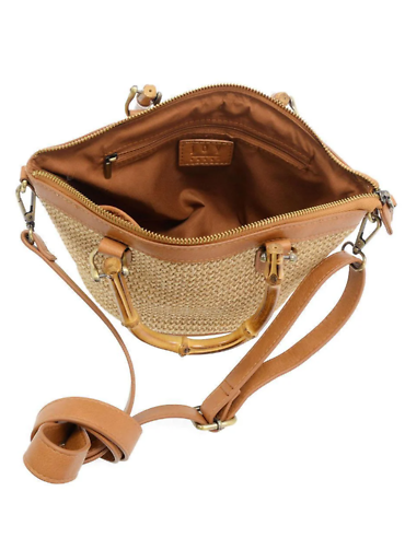 Crossbody Mini Tote | Bamboo Handle