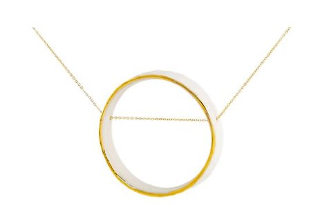 Necklace | Porcelain Circle
