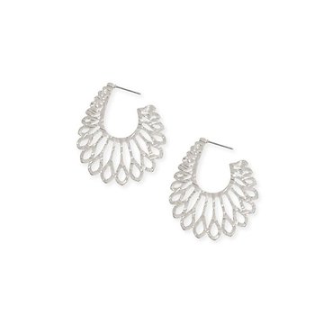 Joy Susan Silver Feather Stud Earrings